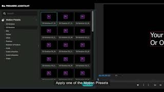 Quick Tutorial  Motion Presets For Premiere Pro