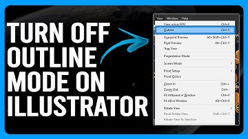 How To Turn Off Outline Mode On Illustrator (How To Get Out Of Outline Mode On Illustrator)