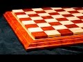 Making an end grain padauk/maple chessboard