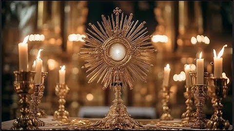 4K LIVE Gregorian Chant for Holy Eucharist | Sacred Latin Prayers of Adoration ✝️ NO ADS