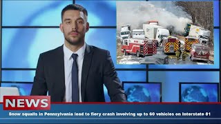 Snow squalls in Pennsylvania lead to fiery crash involving up to 60 vehicles on Interstate 81