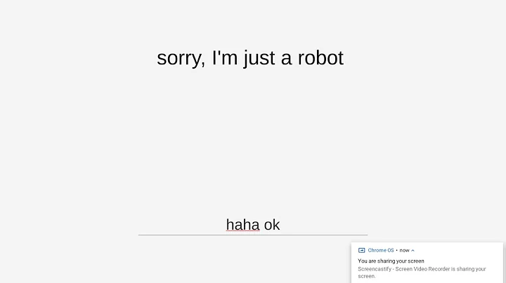 sorry; just a robot