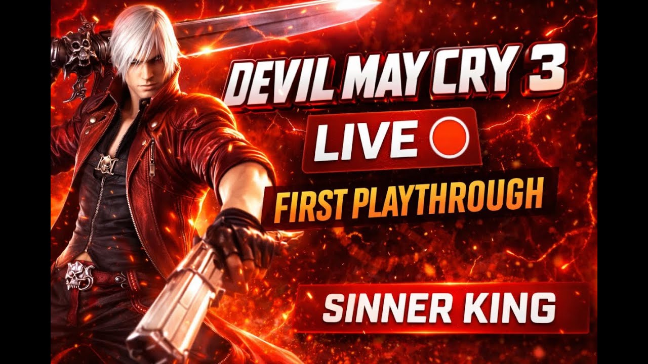 🔥 DEVIL MAY CRY 3 LIVE 🔴 | FIRST TIME PLAYING THIS LEGENDARY GAME!!