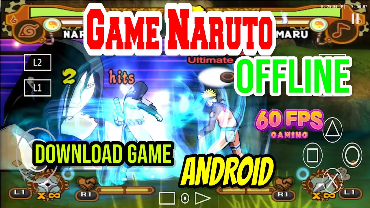 Game Naruto Shippuden ultimate ninja 5 PS2 Android Aethersx2 Emulator