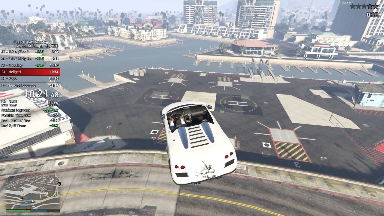 GTA V Speedrun All Stunt Jumps 22 50 Former World Record YouTube 