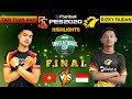 HIGHLIGHTS FINAL JBO INVITATIONAL CUP PES 2020 TABI (VIETNAM) VS RIZKY FAIDAN (INDONESIA)