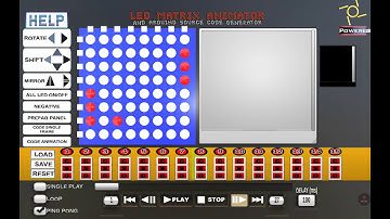 ARDUINO LED MATRIX ANIMATOR PONG GAME