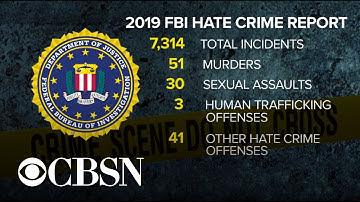 FBI reports 2019 was deadliest year on record for hate crimes