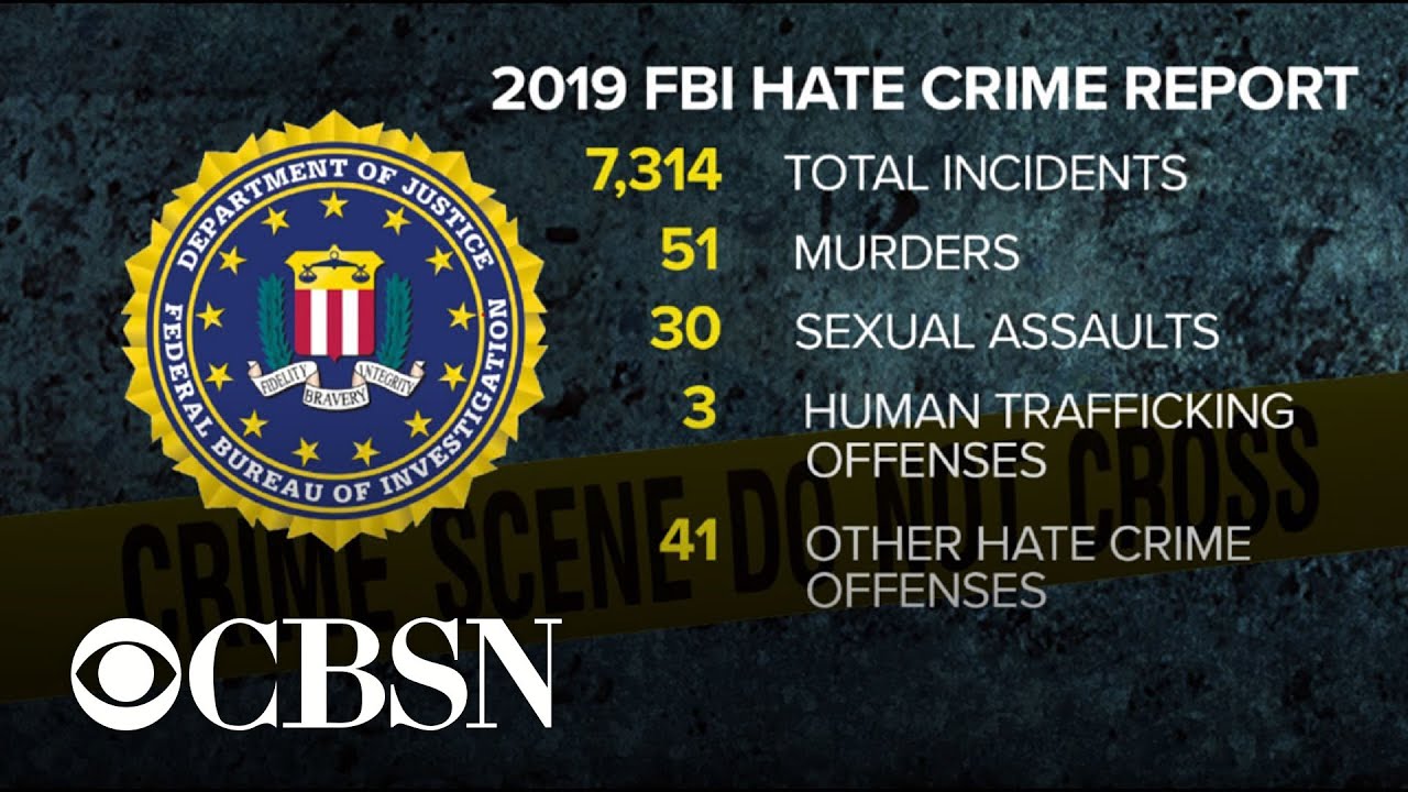 FBI reports 2019 was deadliest year on record for hate crimes