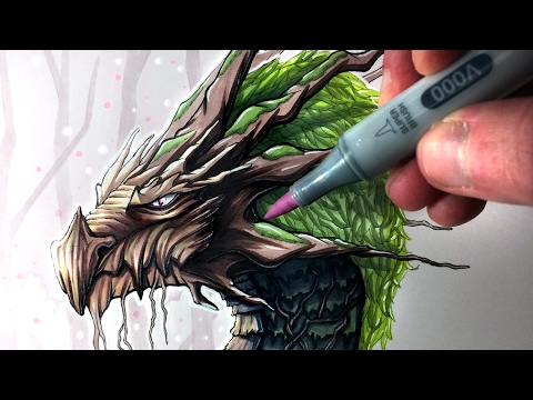 Let's Draw An EARTH DRAGON - FANTASY ART FRIDAY