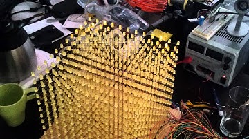 LED CUBE 12x12x12 first animation test