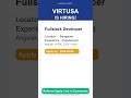 Virtusa | Fullstack Developer | Off Campus 2026 | Apply Now | Bangalore
