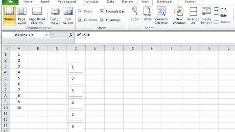 How to link a textbox to a cell Excel Macro