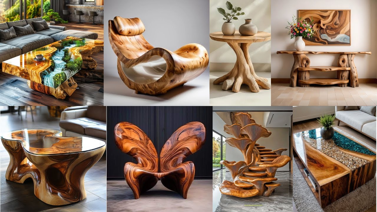 Naturally Crafted Chairs & Tables: The Living Room of the Forest 