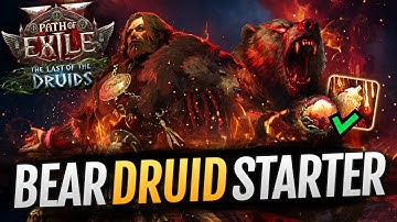 [PoE 2] My 0.4 Starter! BEAR Druid Build - IN DEPTH Shaman Leveling League Starter - Path of Exile 2