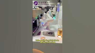 Amazing AI robotmaking a latte art coffee only 90 seconds#robotbarista#latteart#airobots#coffee