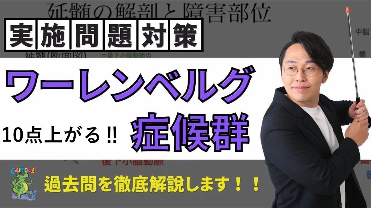 【10点上げる！】ワーレンベルグ症候群マスター動画｜全教科映像授業サービスより 理学療法士作業療法士国家試験オンライン塾 鰐部ゼミナール