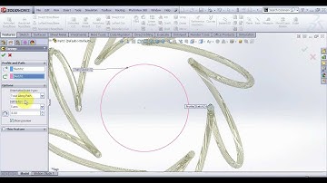 Video Tutorial on Circular Abstract curve in Spring in SolidWorks