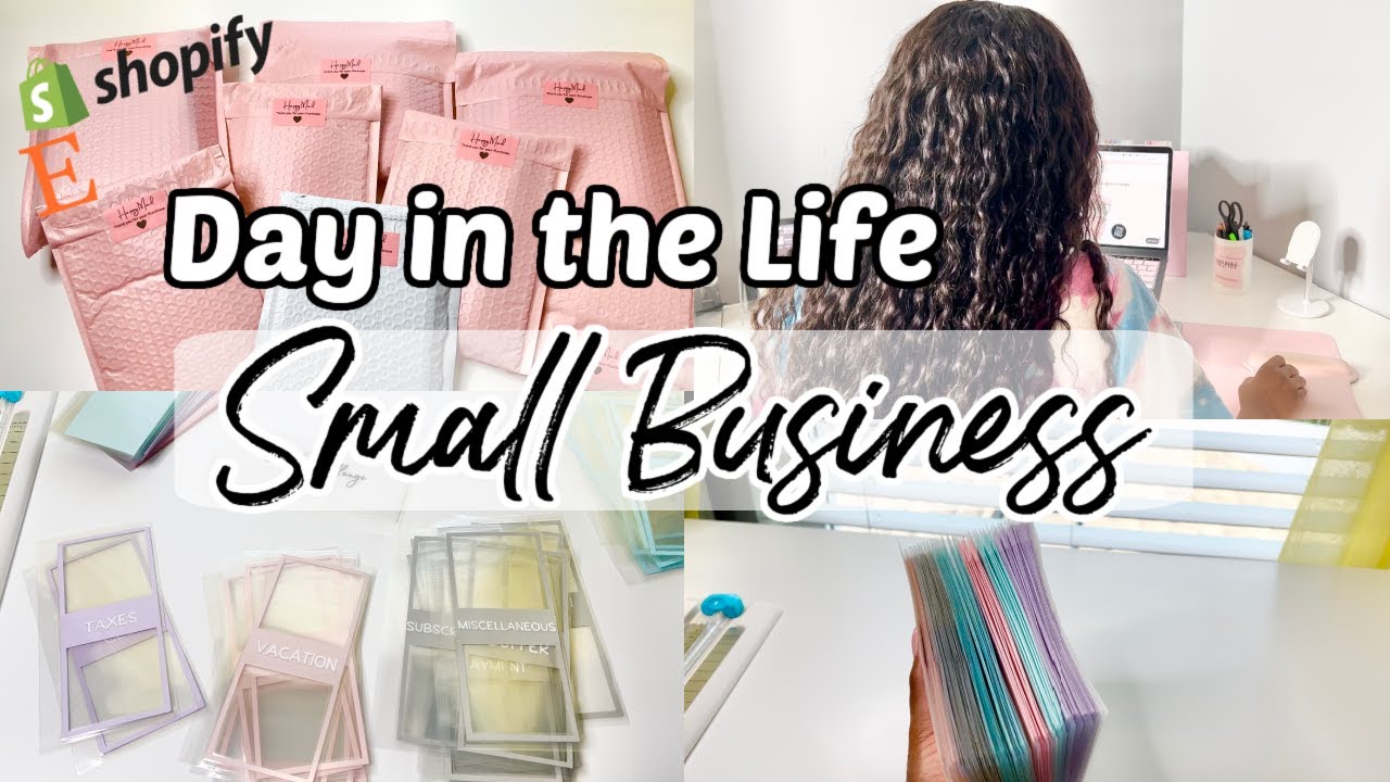 SHOP VLOG | DAY IN THE LIFE OF A SMALL BUSINESS OWNER | PACK ORDERS ...