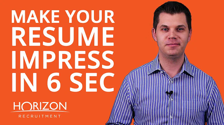 Make Your Resume Impress in 6 Seconds