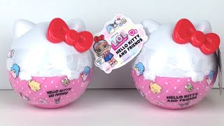 Lol Surprise x Hello Kitty & Friends Collab Mini Doll Capsules Unboxing & Review