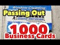 Passing out a 1000 business cards in 20 days, businesses cards to billboards with Eric Thomas Bland