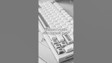 what ppl tell me vs my response 💋✨️ #mechanicalkeyboard #shorts