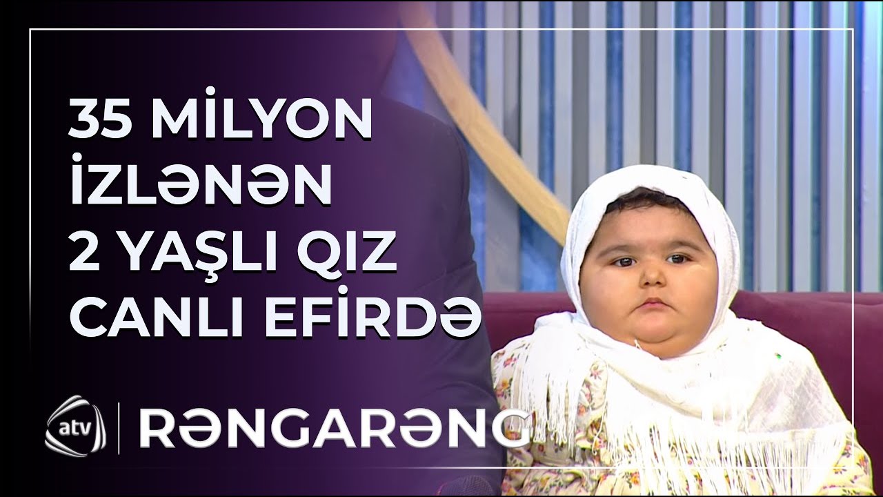 2 yaşlı məşhur Mədinə canlı yayıma gəldi / Rəngarəng