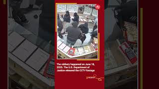 CCTV: $1.7 Million Jewelry Heist in 70 Seconds at Kumar Jewelers | Fremont Robbery | #shorts