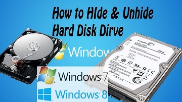 How to Hide and Unhide Hard Drive Partition on windows 7/8/10