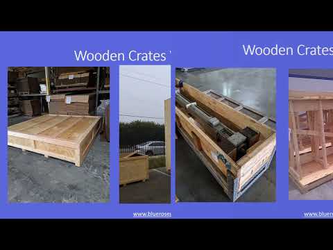 Custom Wooden Shipping Crates | Durable, Secure & Wholesale Crating by BlueRose Packaging