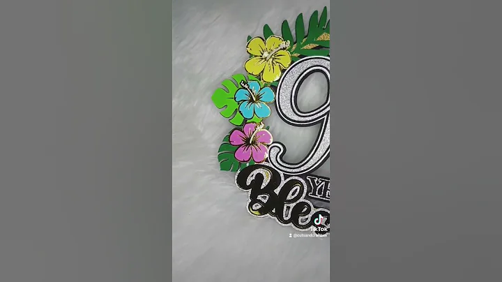 Congratulations on your 90th Birthday celeb! 🌸🌼#hawaiian #birthday #blessed #handmade #caketopper