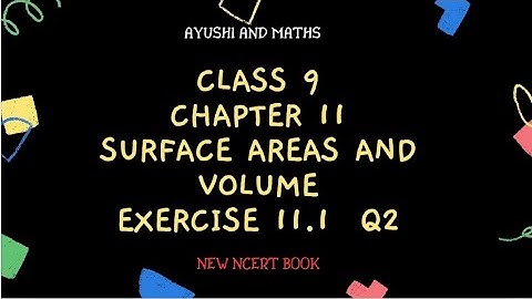 Class 9 | Maths Chapter 11 | Exercise 11.1 | Question 2