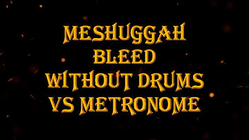 Meshuggah - Bleed vs metronome 116 bpm drumless