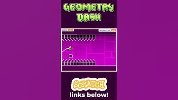 I made GEOMETRY DASH in SCRATCH! #scratch #scratchprogramming  #shorts