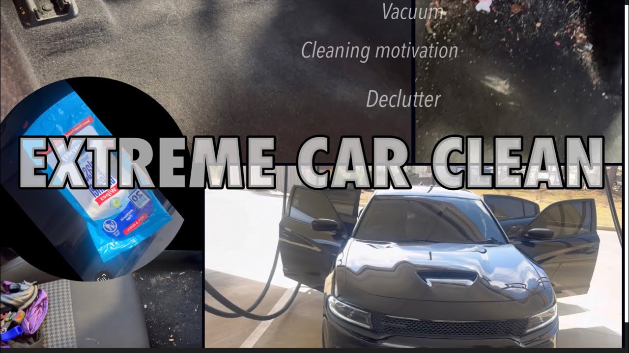 DEEP CLEAN MY CAR WITH ME (vacuum, declutter, car cleaning motivation