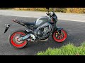 Yamaha mt09  dominator full system hp3 exhaust sound and acceleration