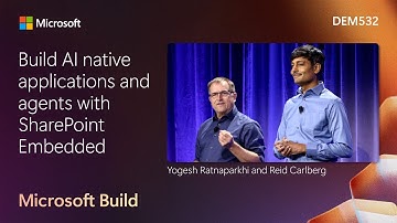 Build AI native applications and agents with SharePoint Embedded | DEM532