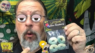 Utoya 50 mg THC-O Blue Raspberry Gummy Rings. #utoyaorganics #thco #edibles
