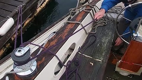 MOITESSIER STERN TIE, PART 2, LEAVING THE DOCK SINGLEHANDED