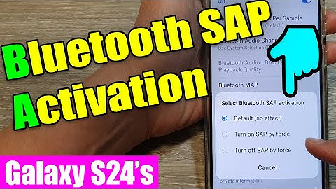 📶Galaxy S24/S24+/Ultra: How to Turn On/Off Bluetooth SAP Activation 🎧