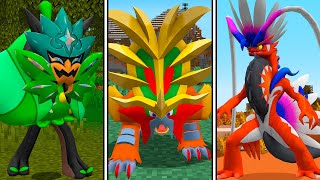 Testei os Novos Pokémon Lendários no Minecraft Pixelmon