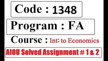 AIOU Code 1348 Solved Assignment No 1 & 2 Spring 2025 | Comparative Education