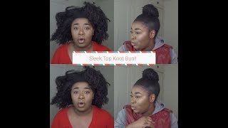 Sleek High Bun Tutorial | Natural Hair 3c 4a 4b  Medium to Long