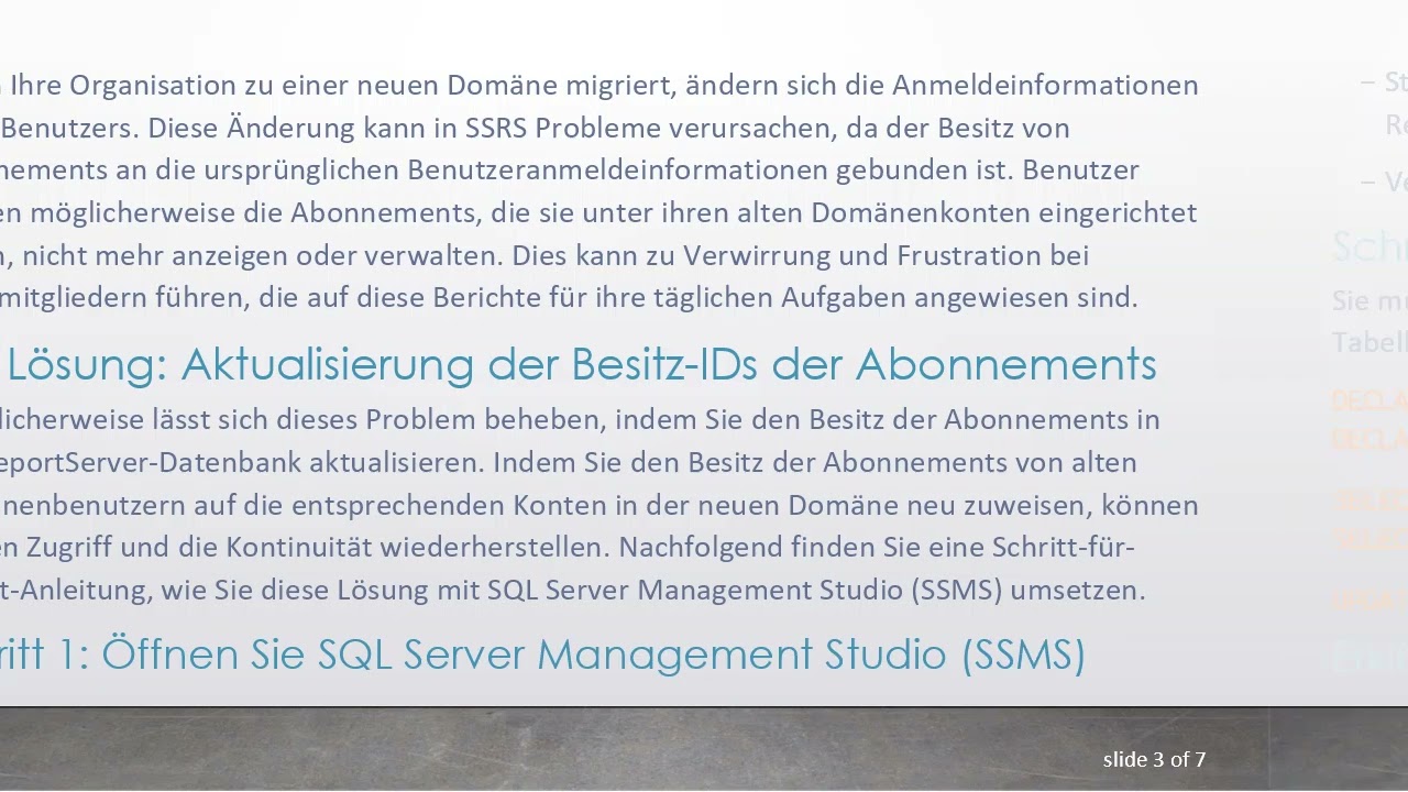 So ermöglichen Sie, dass „Neue Domänenanmeldeinformationen“ „Alte Domänenabonnements“ in SSRS sehen