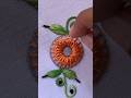 very beautiful flower design|hand embroidery design|embroidery flower|embroidery short video