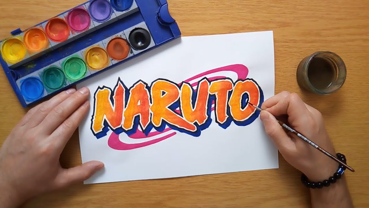How To Draw A Naruto Logo ナルトのロゴ描画 Youtube