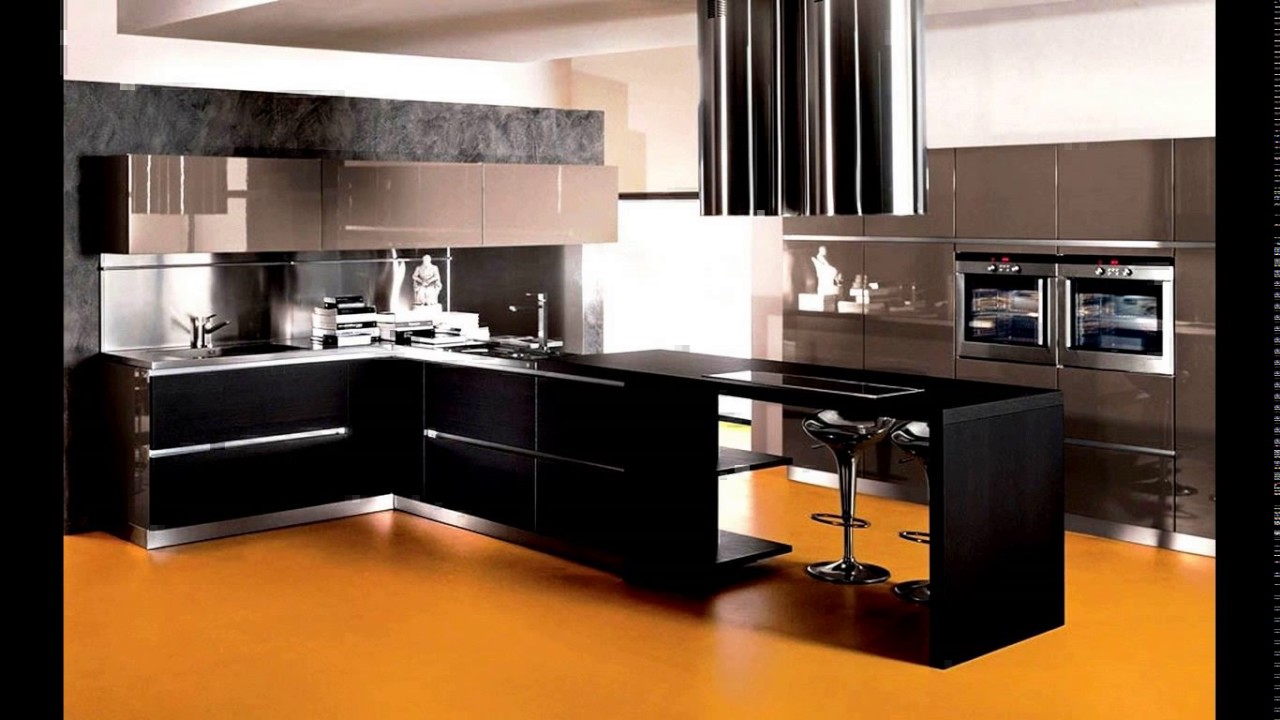 Black And Silver Kitchen Designs Youtube