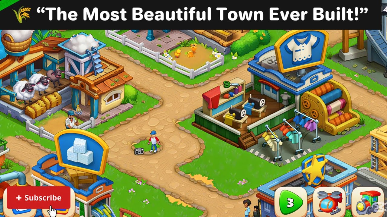🌾 The Most Beautiful Town Ever Built | Epic Township Makeover & Design ...