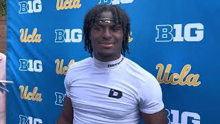 Sammy Omosigho discusses UCLA's spring practices, adjusting to life in Los Angeles
